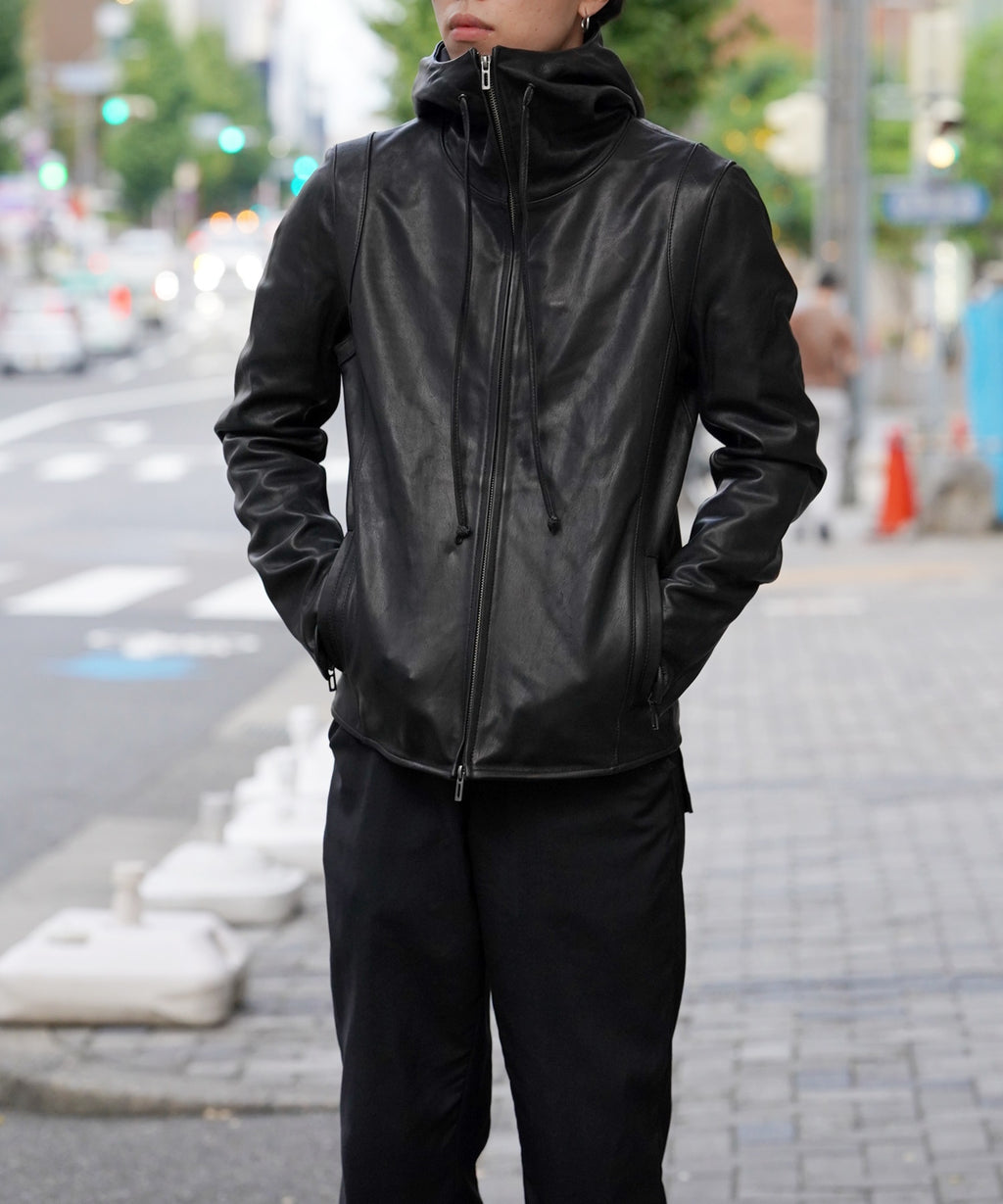 DOMENICO+SAVIO ドメニコアンドサビオ / HOODED LEATHER JACKET フード