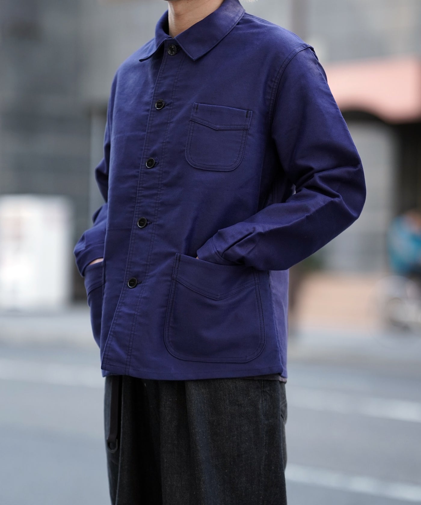 Le Mont St Michel MOLESKIN JACKET DEAD STOCK / モンサン Le Mont St Michel MOLESKIN JACKET DEAD STOCK / モンサン