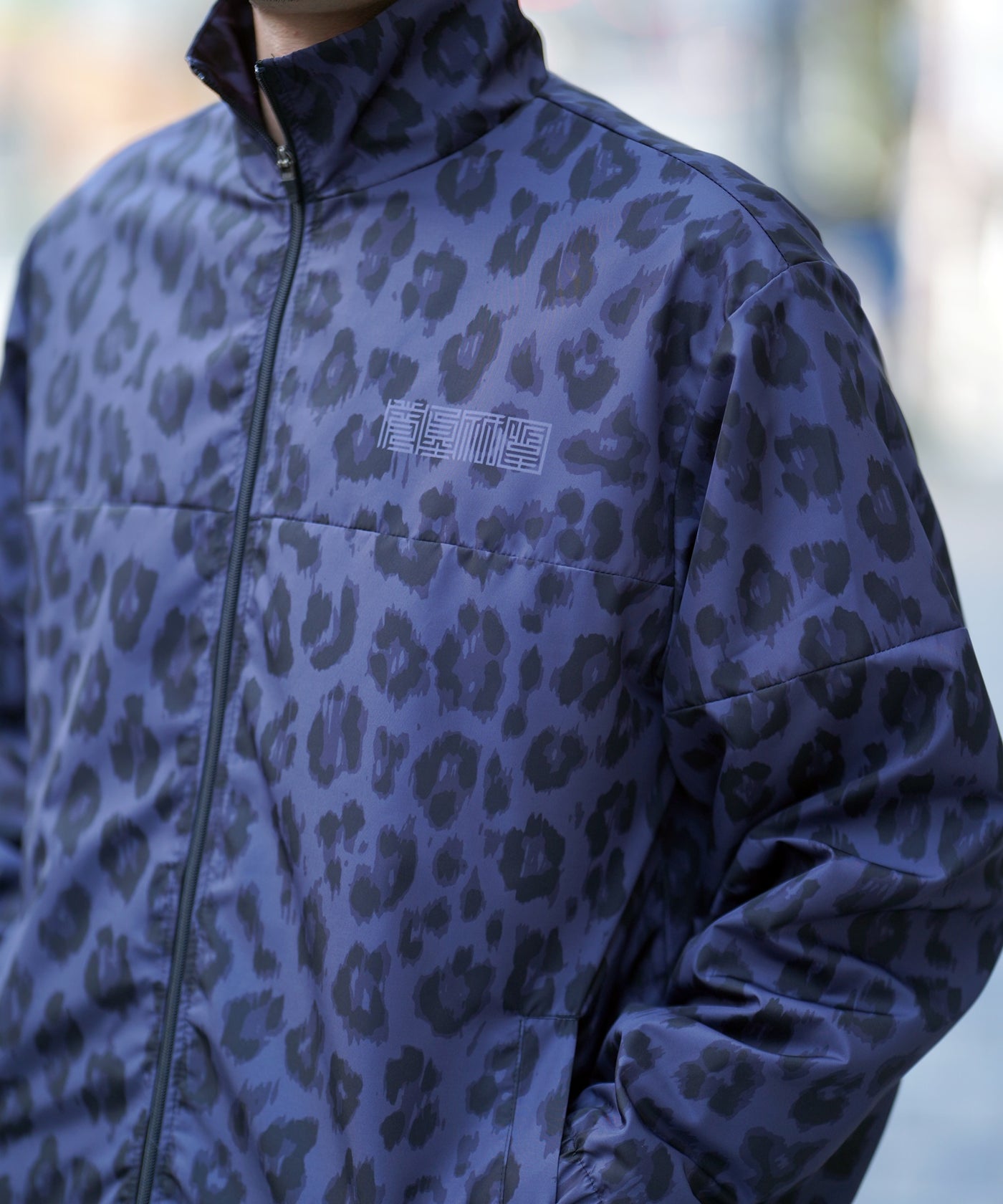 YOI YOI GION LEOPARD TRACK JACKET / 宵宵祇園レオパード