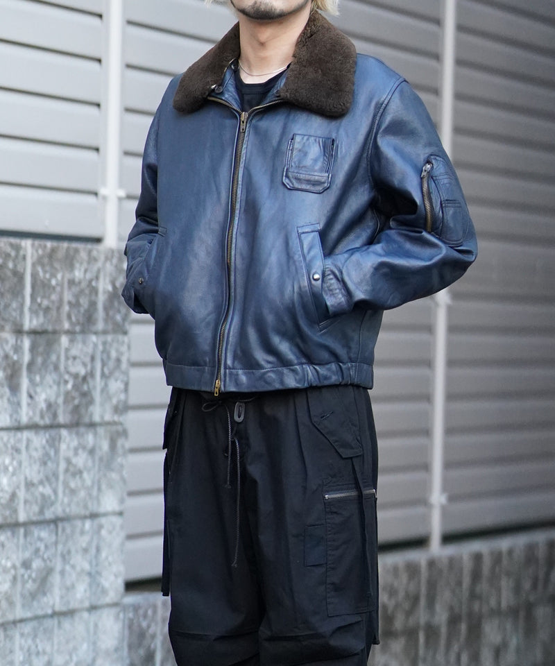 FRENCH AIR FORCE LEATHTER PILOT JACKET-B / フレンチエアフォース