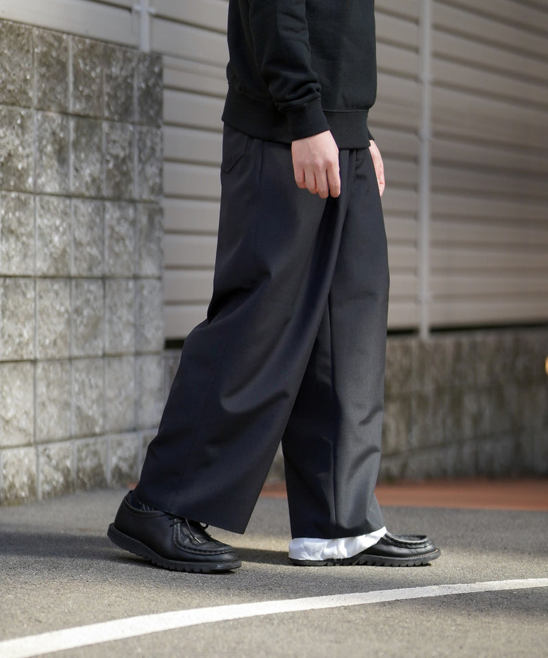 DIET BUTCHER ダイエットブッチャー / Two tuck wide trousers 