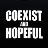 GRAPHIC T-SHIRT"COEXIST AND HOPEFUL"