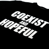 GRAPHIC T-SHIRT"COEXIST AND HOPEFUL"