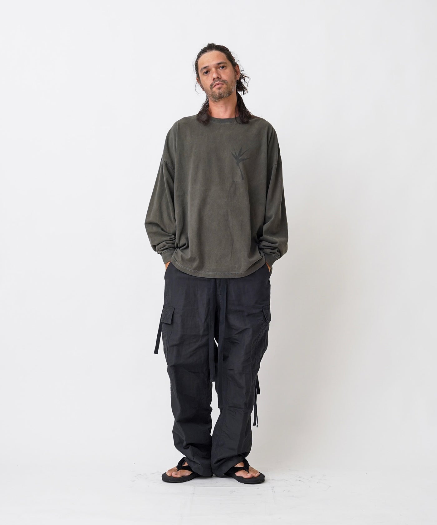 EGO TRIPPING エゴトリッピング / 極楽鳥花 L/S TEE by 浅野忠信