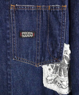 DUCKING DENIM COVERALL-used-