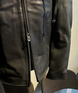 HOODED LEATHER JACKET